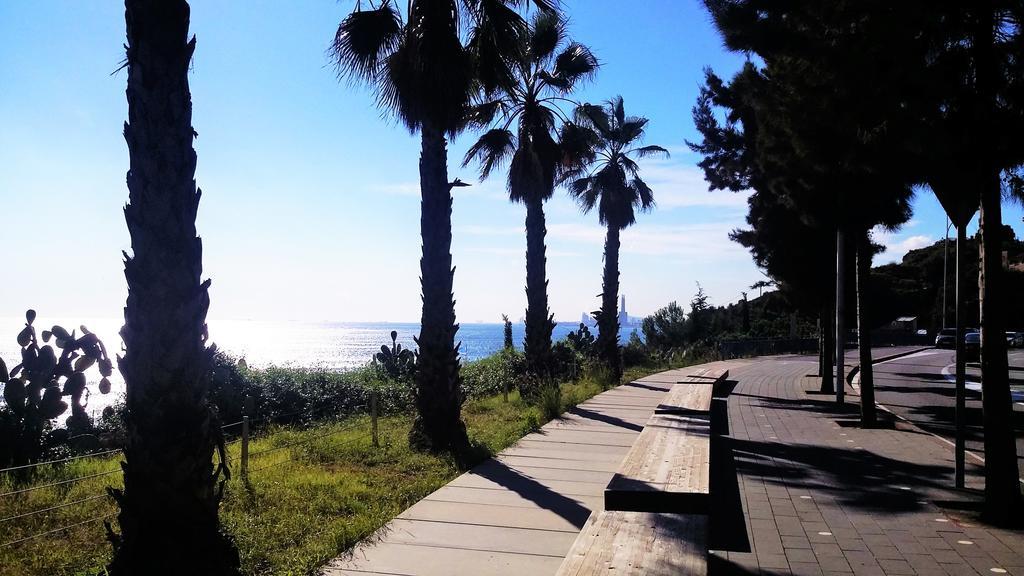 Claire Seaview & Beach-Apartment Montgat Dış mekan fotoğraf
