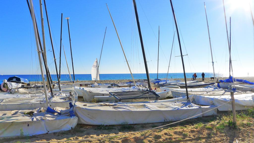 Claire Seaview & Beach-Apartment Montgat Dış mekan fotoğraf